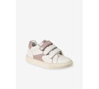 Baskets à scratchs cuir enfant lot blanc 36