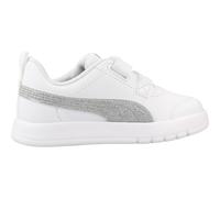 Baskets basses enfant filles Puma Courtflex V3 Glitz V Inf Blanc 24