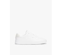 Tommy Hilfiger Baskets Homme Detail Essential en Cuir, Blanc (White), 44
