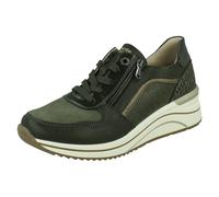Baskets À Talons Wedge En Cuir Remonte Pour Femmes Extra Larges - D0T16