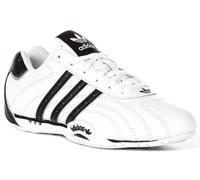 Baskets Adidas Adiracer Lo En Cuir Blanc Noir Pour Femmes Taille UK 3 - 7