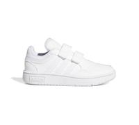 adidas Mixte enfant Hoops Lifestyle Basketball Hook-and-Loop Shoes, Cloud White / Cloud White / Cloud White, 31 EU