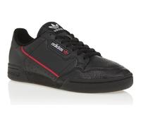 Baskets ADIDAS ORIGINALS Continental 80 Homme - Noir/Rouge - Cuir - Semelle cupsole unique 38