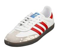 Baskets - adidas - SAMBA OG - Homme - Blanc Rouge - Cuir et Synthetique - Lacets - 42 2-3 EU 46