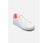 adidas Mixte Enfant Advantage Lifestyle Court Lace Shoes Chaussures de Tennis, Cloud White/Cloud White/Screaming Orange, 38 2/3 EU