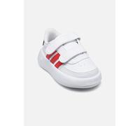 adidas Garçon Unisex Kinder Breaknet 2.0 Shoes Kids Chaussures de Tennis, Cloud White/Better Scarlet/Carbon, 24 EU