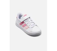 adidas Mixte Enfant Grand Court 3.0 Shoes Children, FTWR White/Pink Fusion/Bliss Pink, 34 EU