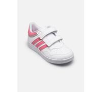 adidas Hoops 4.0 Shoes Chaussures Mixte Enfant, FTWR White Pink Fusion Grey Two, 28 EU