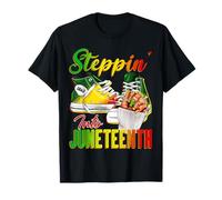 Baskets africaines Steppin Into Juneteenth pour femme T-Shirt