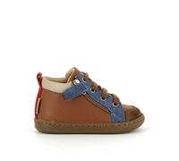 Baskets bÃ©bÃ© fille Shoo Pom Bouba bi zip nappa Marron 21