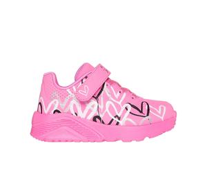 Baskets bÃ©bÃ© fille Skechers Uno Lite Love Levitate Rose 22