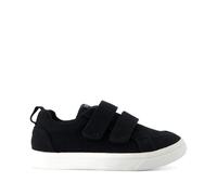 TOMS Unisex Kid's Cruz Double Strap Hook and Loop Sneaker, Black Heritage Canvas, 10 UK Child