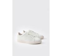 Baskets basiques en synthétique homme - blanc - 43, blanc