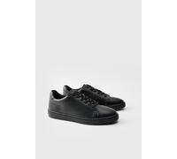 Baskets basiques en synthétique homme - noir - 42, noir