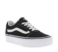 Vans Baskets Femme Ward Platform en toile noir et blanc – 37 EU