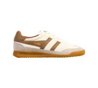Gola Tornado Zephyr Femme - Baskets à lacets cuir blanc, semelle compensée gomme, style rétro 36