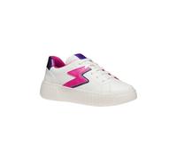 Geox J Mikiroshi Girl Basket, Blanc/Fuchsia, 38 EU
