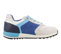 Geox J ALBEN Boy B Basket, White/Royal, 35 EU