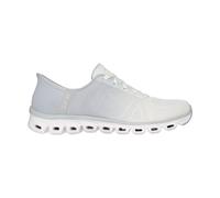 Skechers Baskets Glide-Step Excite pour Femme, Maille Grise Blanc cassé, 38 EU