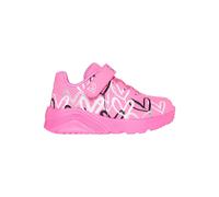 Skechers Garçon Fille Uno Lite Love Levitate Basket, Hot Pink Synthetic/Multi Trim, 23 EU