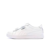 Puma Baskets Smash 3.0 L V PS Cuir à fermeture facile Enfant 31 Blanc