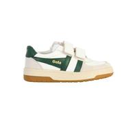 Basket Cuir Gola Hawk Strap - Blanc-Vert sombre 30