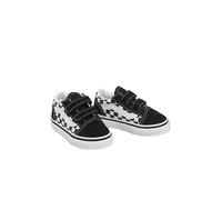 Baskets basses à scratch old skool v ? motif damier ? bébé noir 26 1/2