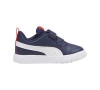 Baskets basses à scratch puma marine puma blanc rouge 20