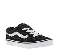 Baskets basses CALDRONE cuir - VANS - Garçon - Noires - Enfant - Plat - Lacets 31