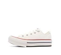 CONVERSE Mixte Enfant Chuck Taylor All Star Eva Lift Canvas Platform Chaussures, White Garnet Navy, 30 EU