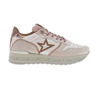 Baskets basses cuir talon plateforme Cetti beige - Femme - CETTI - Lacets - Adulte - Plat 39