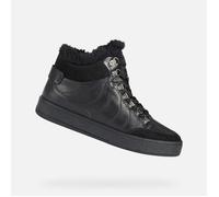 Baskets basses D LEELU' - GEOX - Femme - Cuir - Noir - Lacets 38