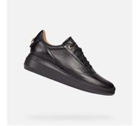 Baskets basses D RUBIDIA Femme - GEOX - Noir - Cuir - Lacets - Plat 41