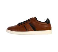 Baskets basses en cuir REDSKINS - Marron/Cognac/Bleu marine - Homme 40