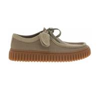 Baskets basses en cuir TORHILL LO - CLARKS - Beige - Lacets - Plat - Mixte 41