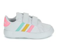 adidas Grand Court 2.0 Shoes Kids Mixte Enfant Basket, Cloud White Pulse Mint Beam Pink, 26.5 EU