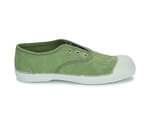 Baskets basses enfant filles Bensimon TENNIS ELLY BRODERIE ANGLAISE Vert 29