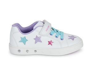 Baskets basses enfant filles Geox J SKYLIN GIRL Blanc 24