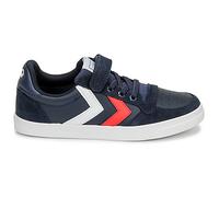 Baskets basses enfant filles hummel SLIMMER STADIL LEATHER LOW JR Bleu 33