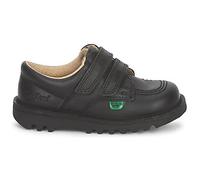Kickers Lo Velcro Toddlers i Core Black Leather Shoes-UK 7 Infant