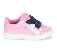 Baskets basses enfant filles Puma BASKET HEART PATENT PS Rose 35
