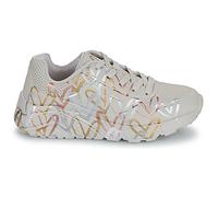 Skechers Baskets Uno Lite Metallic LoveSneaker pour Fille, Bordure en polyuréthane Naturel, 1.5 UK Child