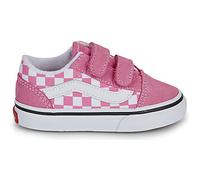 Baskets basses enfant filles Vans Old Skool V COLOR THEORY CHECKERBOARD Pink Fizz Rose 22