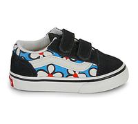 Baskets basses enfant filles Vans Old Skool V PAINTED FLORAL Bright Azure Noir 19