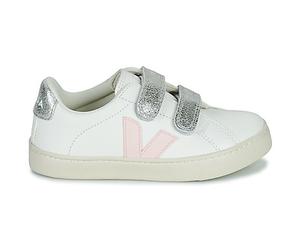 Baskets basses enfant filles Veja SMALL ESPLAR VELCRO Blanc 30