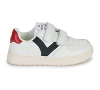 Victoria Basket Basse Unisexe Tiempo Effet Cuir & Pièces en Contraste & Scratch 1124104 pour Enfants Marino 26