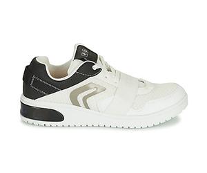 Baskets basses enfant garcons Geox J XLED B. B - MESH+GEOBUCK Blanc 39