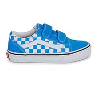 Baskets basses enfant garcons Vans Old Skool V COLOR THEORY CHECKERBOARD Bright Azure Bleu 30
