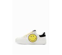 Baskets basses femme - DESIGUAL - New Fancy Smiley - Patch Smiley® XL - Lacets bicolores - Semelle confort 37