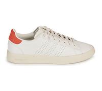 Adidas Homme Advantage Premium Leather Shoes Baskets, Core White/Core White/Bright Red, 42 2/3 EU
